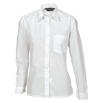 Womens Polyester Cotton Poplin Shirt Long Sleeve