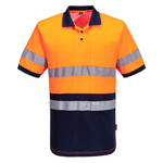 Hi Vis Class D/N Contrast Short Sleeve Polo Shirt