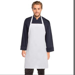 Black and White Bib Apron No Pocket