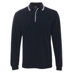 Long Sleeve Contrast Polo