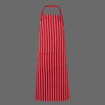 Bib Striped Apron with Pocket