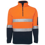 Mens Hi Vis (D+N) 1/2 Zip Polar Fleece
