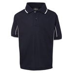 Kids Short Sleeve Piping Polo